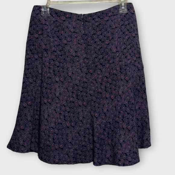 Boden Women's Navy Floral Spray Skater A-Line Flared Mini Skirt Size 6 - Picture 2 of 11